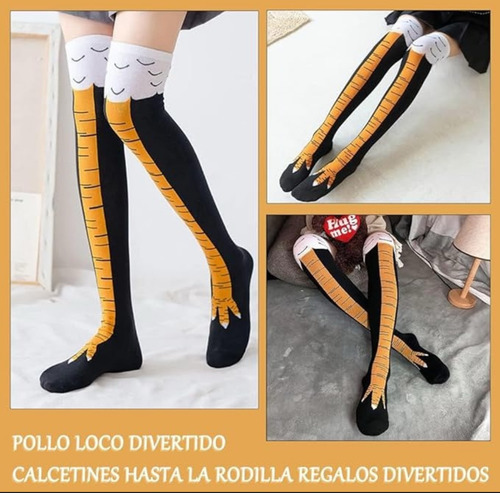 3 Par Calcetas Piernas Calcetines Patas De Pollo Rodilla Patas De Pollo Patas De Pollo Unitalla