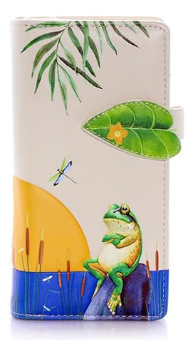 Cartera Grande Para Mujer Shag Wear Frog Sunset