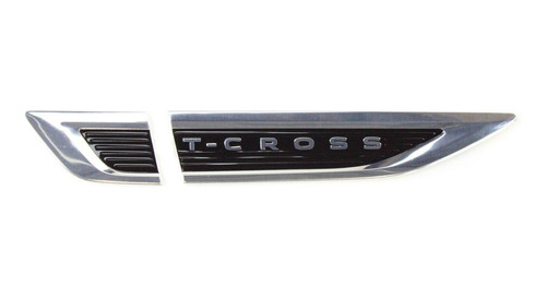 Par Emblemas Paralama T-cross Cromado Original Volkswagen