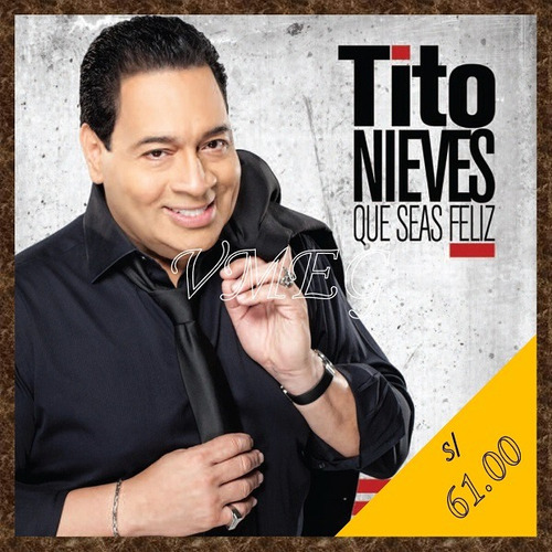 Vmeg Cd Tito Nieves 2012 Qué Seas Feliz