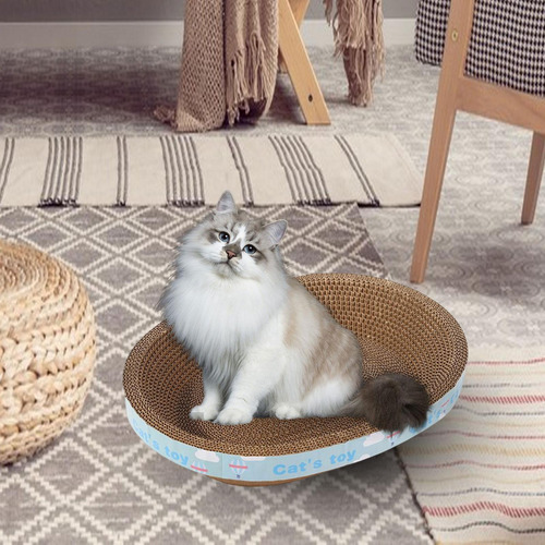 Rascador Ovalado, Rascador De Gato Para Cama 50cmx38cmx9cm