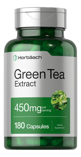 Horbaach Cápsulas De Extracto De Té Verde De 450 Mg | 180.