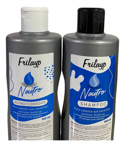 Kit Prealisado Frilayp Shampoo + Acondicionador Neutro950ml 