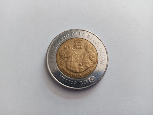 Moneda De 5 Pesos Francisco Villa