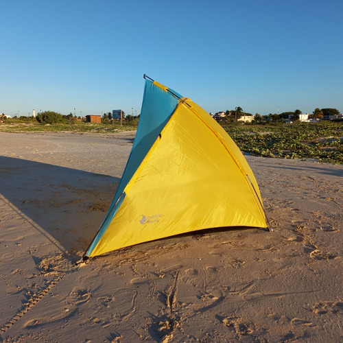 Carpa Playa Toldo Camping Portatil Casa Campaña Acampar Azul