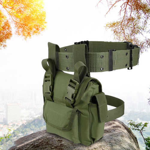3 Bolsa De Pierna Caída Hasta El Muslo Múltiples Verde
