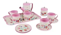 Comprar Set De Te Metálico 14pcs Niñas Vajilla Cocina Ref. 998-e Color Rosado