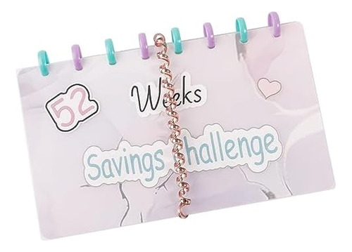 Yuly Savings Binder L Desafío De Ahorro De 52 Semanas, Libro