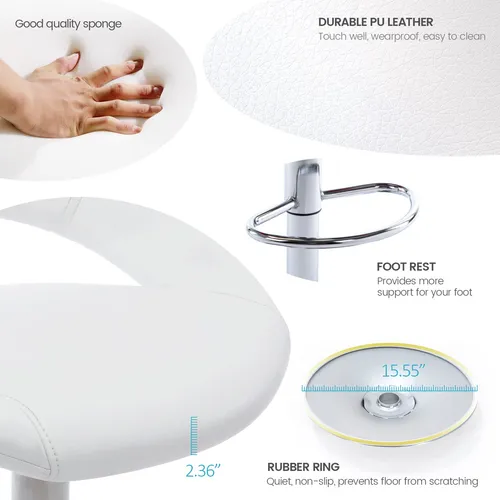 Vogue Furniture Direct Taburetes De Bar Ajustables, Moderno.