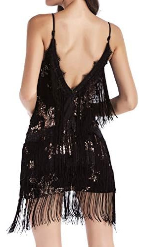 Vestido De Cóctel Para Mujer De Los Años 20 Gatsby Tassel Sw