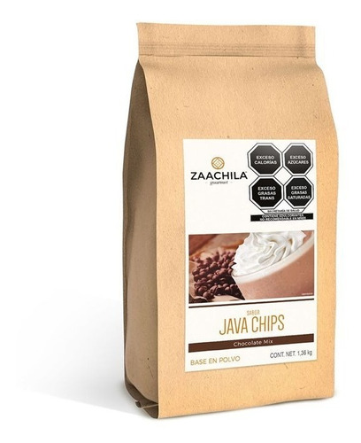 Zaachila Base Para Frappe, Sabor: Java Chip Frappe Mix