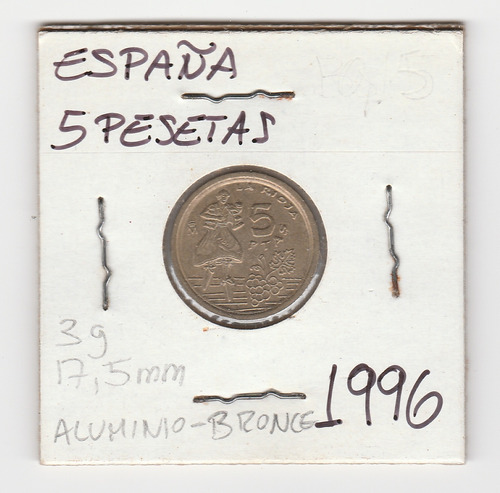 Moneda España 5 Pesetas 1996 Xf
