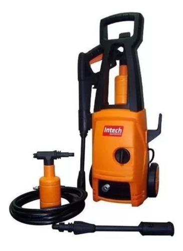 Lavadora de alta pressão Intech Machine Acqua1400 laranja e preta de 1300W com 1450psi de pressão máxima 220V