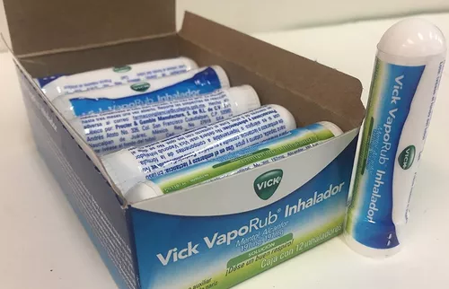 Vick VapoRub Inhalador para la congestión Nasal .5 ml Caja con 12