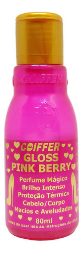 Gloss Pink Berry Coiffer 80ml Protetor Termico