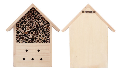 Casa De Madera, Minirefugio De Abejas, Adorno Artesanal Para