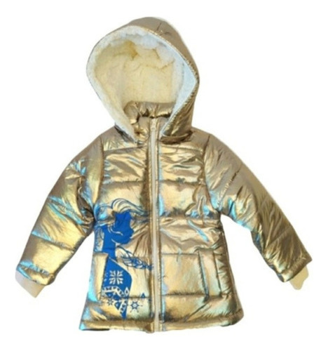 Campera Puffer Frozen Corderito Int Niña Disney Original 