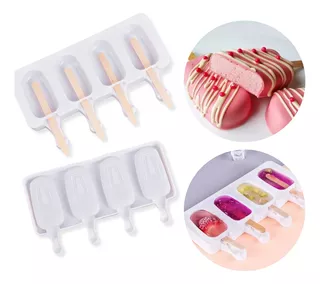 Forminha De Picolé Silicone - Molde Pra Fazer Sorvet - Kit 2