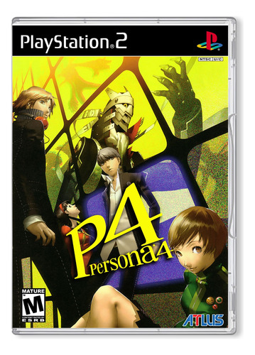 Jogo Persona 4 Ps2 Com Capa+poster