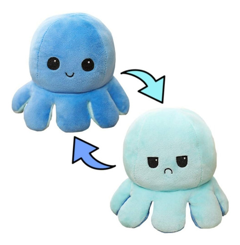 Pulpo Pulpito Peluche Reversible Muñeco De Felpa Juguete