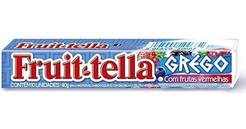 Fruit-tella Grego Iogurte C/ Baunilha E Frutas Verm. 40g.