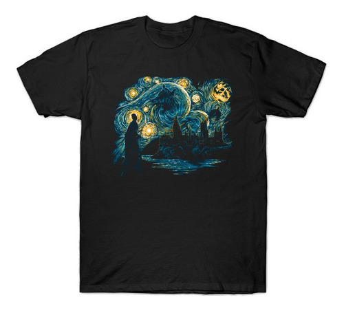 Playera Unisex Vincent Van Gogh Starry Night Dementores 