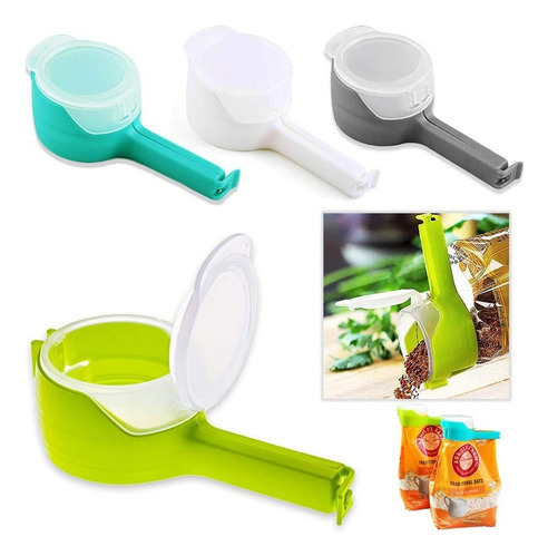 8ps Clips Para Sellar Bolsas Alimentos Con Boquillas Ver [u]