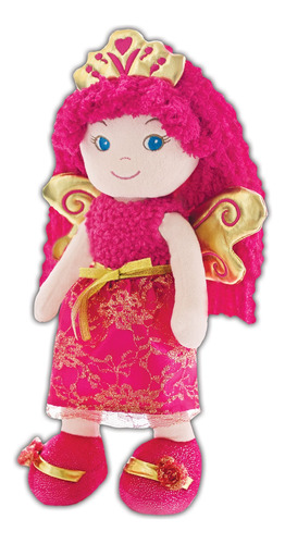 Girlzndollz Leila Fairy Princess - Muñeca Bebé Rosa, Rosa.