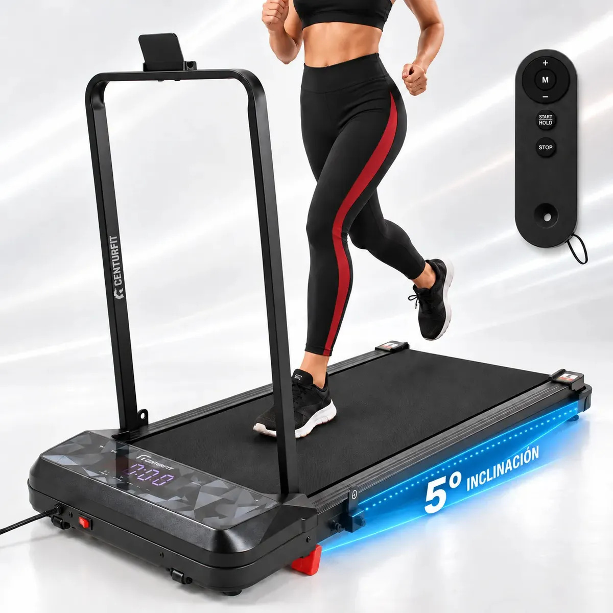 Caminadora Electrica 2hp Walking Pad Portatil 10km/h Bluetooth App Pantalla Digital Caminadora Plegable Control Remoto Cinta de Correr