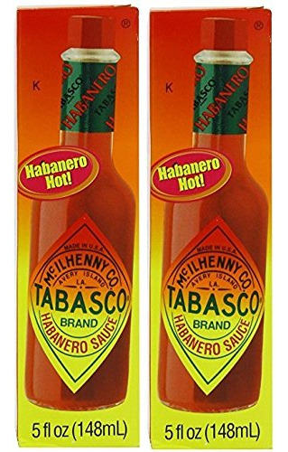 Tabasco - Juego De 2 Salsas De Pimienta De Habanero (5 Onzas