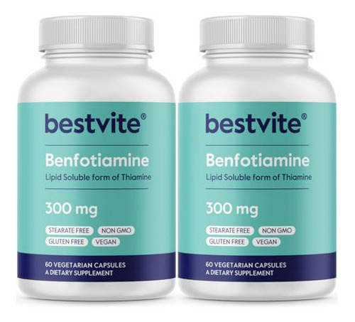 Benfotiamine 300 Mg (120 Cápsulas Vegetarianas) (2-pack) No 