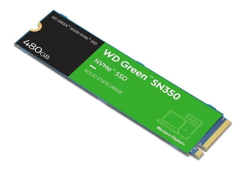 Disco Ssd Wd Green Sn350 480gb M2 Nvme (wds480g2g0c)