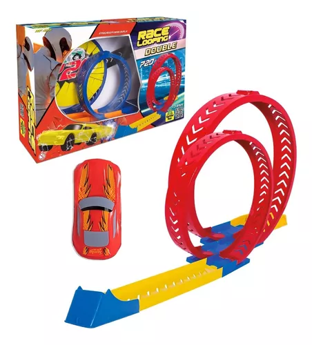 Pista Carrinho Brinquedo Neon Looping Brilha No Escuro Pk005