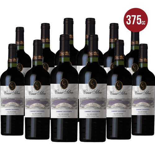 12 Vinos Casa Silva Terroir De Familia R. Cabernet S. 375 Cc