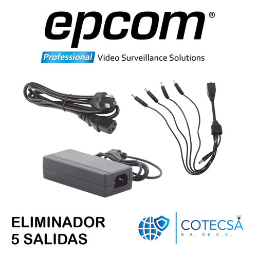 Kit Video Vigilancia Epcom 4 Cámaras 5mp Audio 500gb