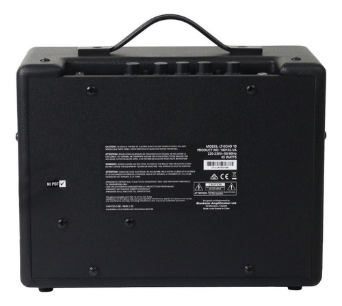 Blackstar Lt Echo 15 Amplificador Guitarra 15 Watts Delay Color Negro