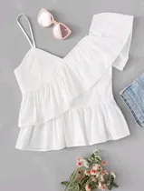 Comprar Blusa Color Blanco \u002F Blusas Color Blanco \u002Fblusas Para Fiesta