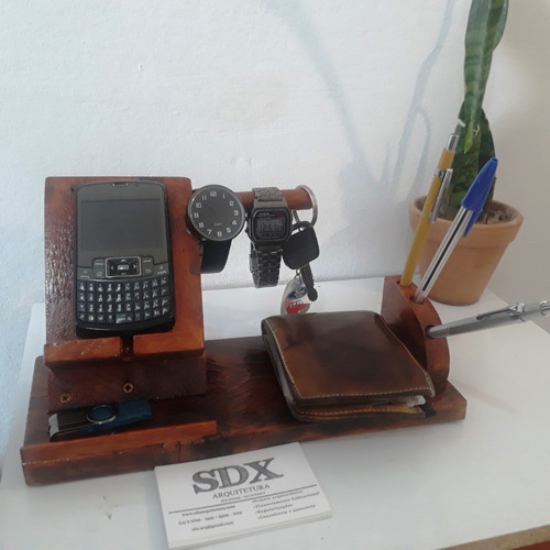 Dock Station De Madeira - Artesanal