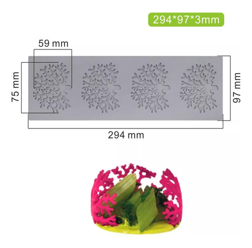 Alta Calidad Juego De 5 Moldes De Encaje Con Forma De Hoja
