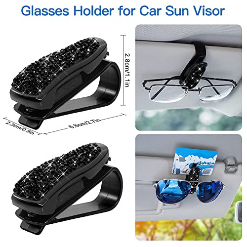 Accesorios Brillantes Automóvil Mujeres, Juego De Ganc...