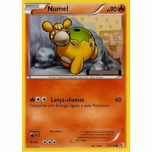 Numel - Pokémon Fogo Comum - 21/149 - Pokemon Card Game