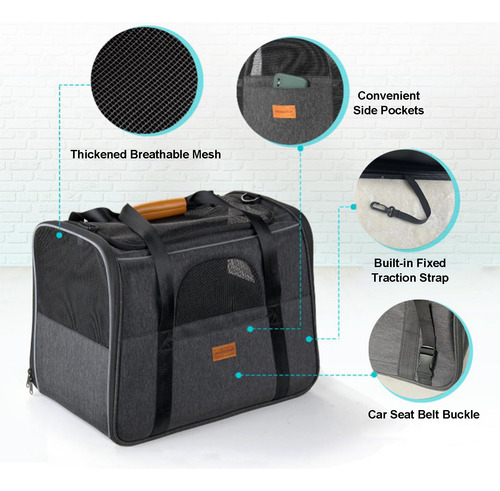 Bolsa De Viaje Para Gatos, Transpirable, Plegable, Para Masc