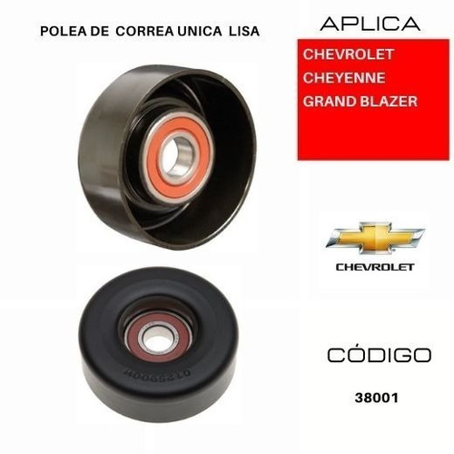 Polea De Correa Unica Lisa Chrysler Stratus 2.5l 1995-2001