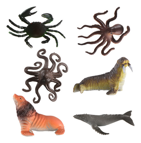 Juguetes Figuras De Animales Del Oceano 61 Piezas