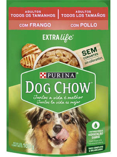 Sachê Dog Chow Para Cachorro Adulto 100 Gr