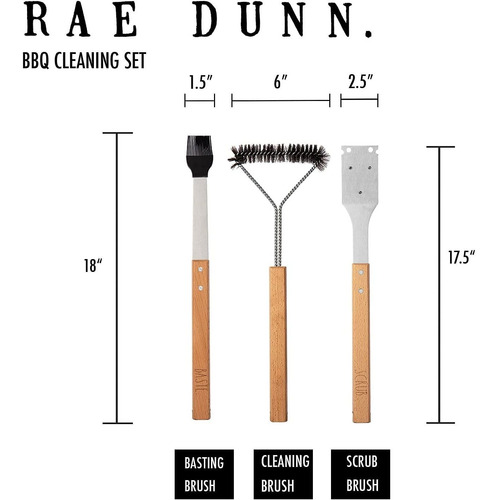 Rae Dunn Everyday Collection Juego De 3 Cepillos Para ...