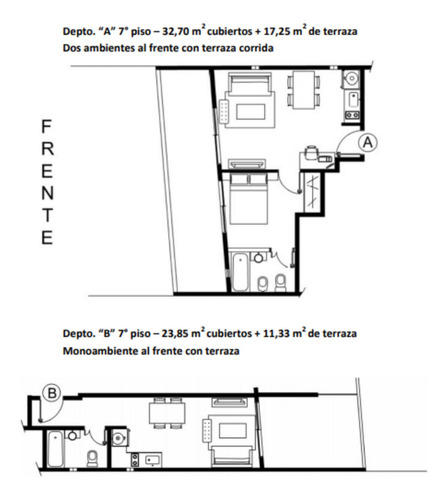 Venta Departamento 2amb Balcón-pozo-almagro