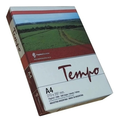 5 Resmas A4 Tempo 75 Gr Papel Obra Multifuncion X Caja