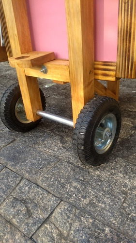Carrinho Dindin Gourmet Sândalo 37 Lt Com Rodas De Câmara