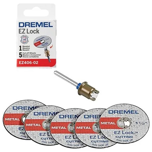 comprar Kit De Discos De Corte Y Mandril Ez406-02 Dremel.